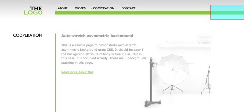 Auto-stretch asymmetric background Auto-stretch asymmetric background