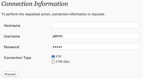 Connection info needed